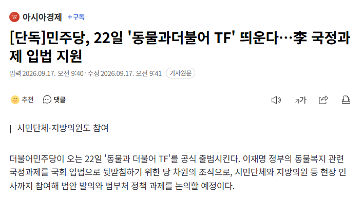 안녕하세요. 더불어 TF당입니다