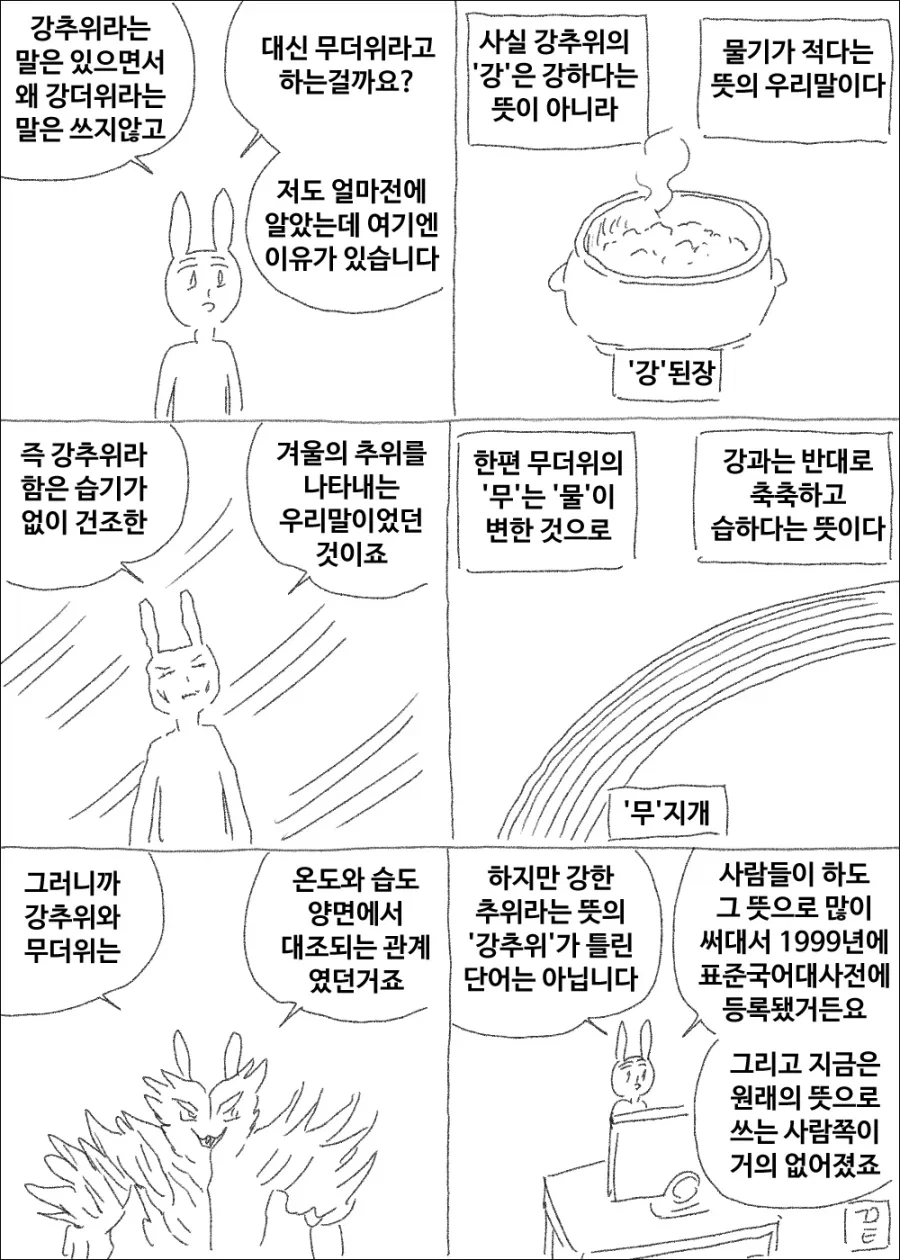 강추위란 말은 있는데 강더위는 없는 이유