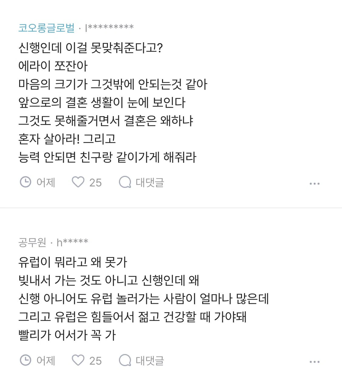 신혼여행 때문에 개싸움 유럽을 그렇게 꼭 가야 해? (10)