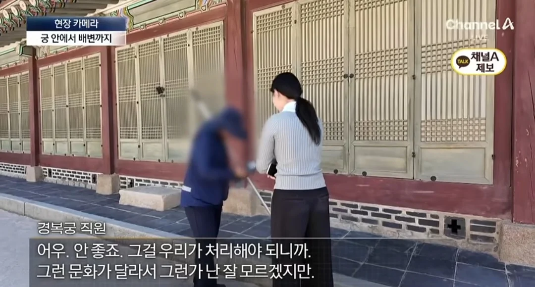 우리나라 문화제에 존중따위 전혀 없는 중국관광객들 (5)