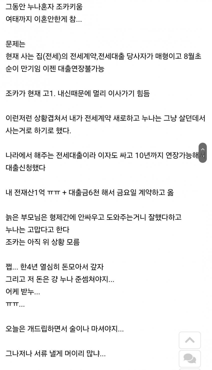 누나 위해서 6천만원 대출받았다 (4)