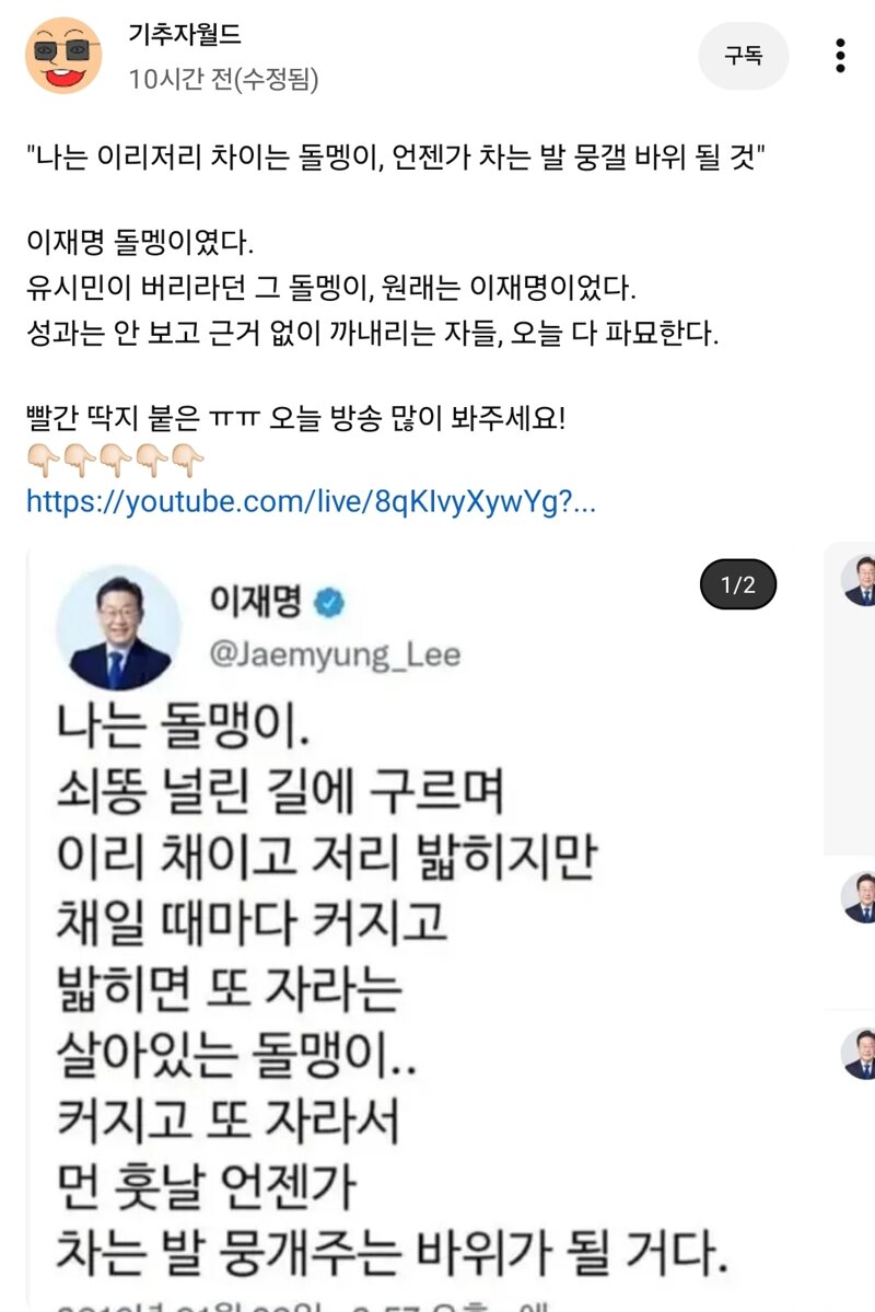 박선원 의원과 기추자월드의 대환장 콜라보레이션 (2)