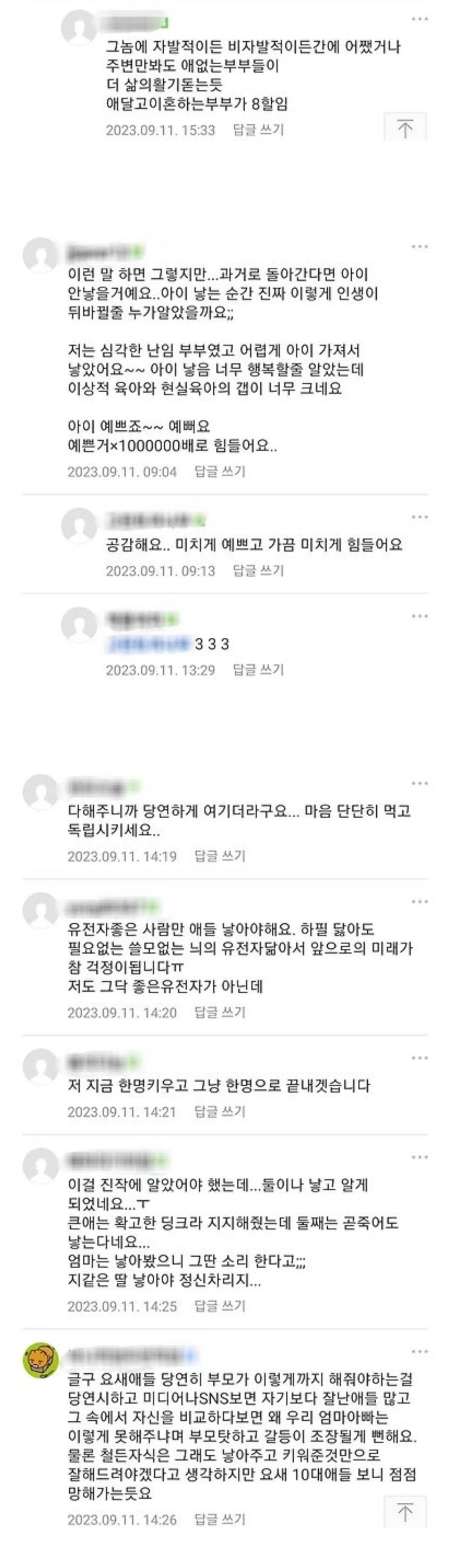 맘카페 회원 : 자식 낳지마세요 (5)