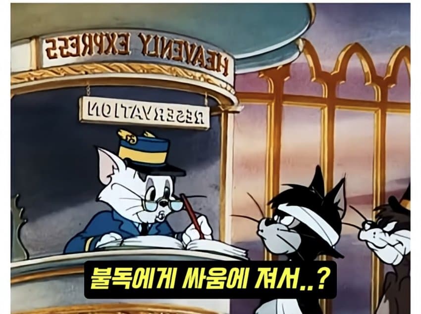 훌쩍훌쩍 톰과 제리 전설적인 장면.. (8)