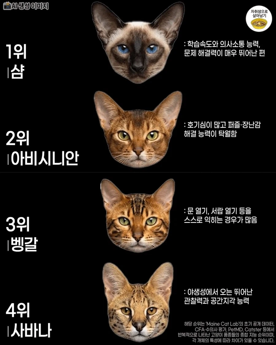 고양이 품종별 지능 순위 .jpg
