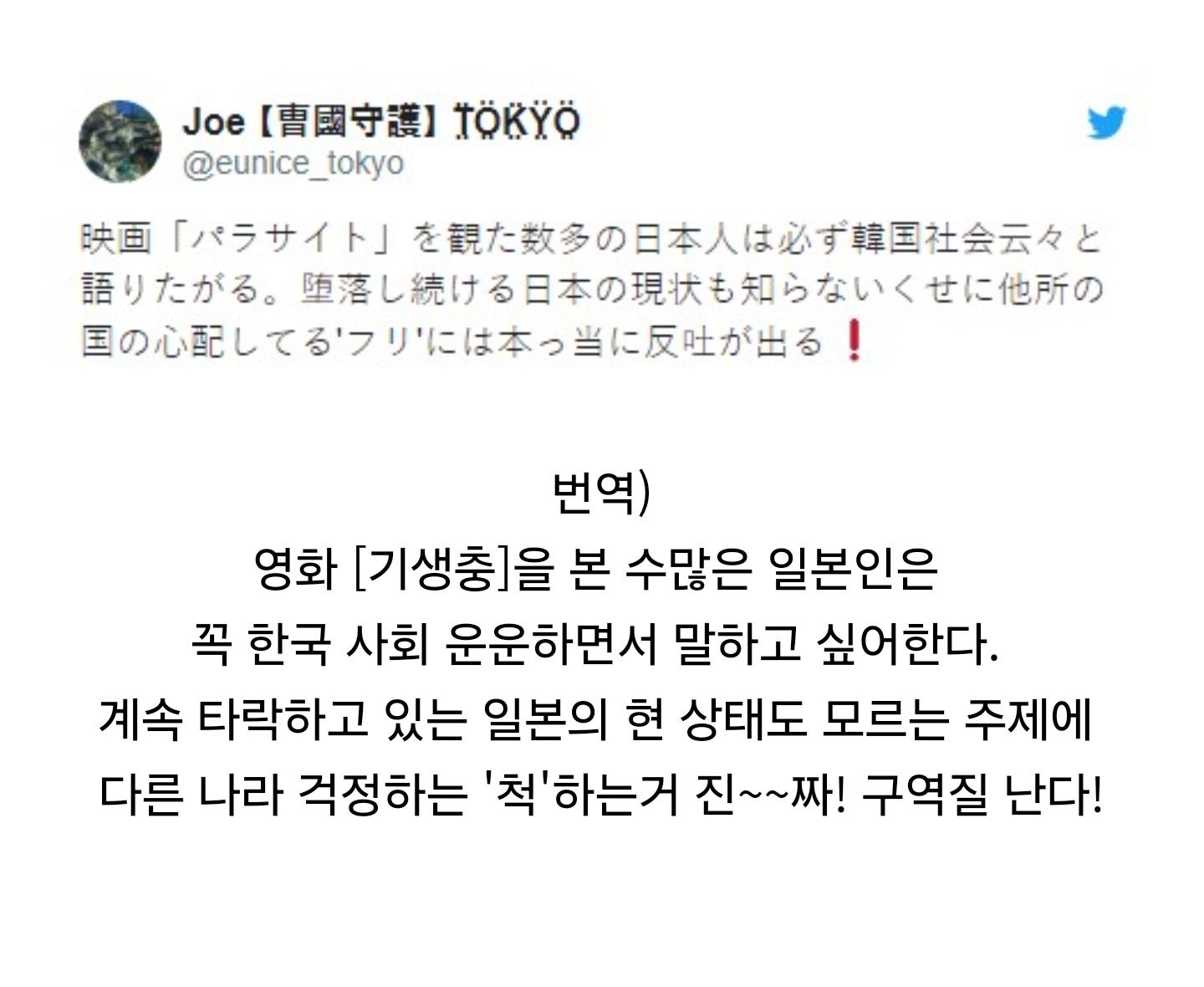 기생충을 본 어느 일본인의 한마디 (3)