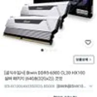 Biwin DDR5-6000 CL30 64gb HX100 하이닉스 M다이