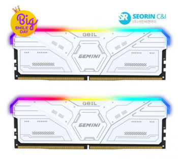 [지마켓] 서린공식 GeIL DDR5-6000 CL38 GEMINI RGB White 패키지 32G...