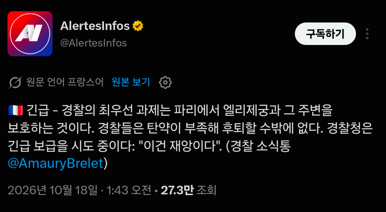 프랑스 시위 심각한듯 (6)