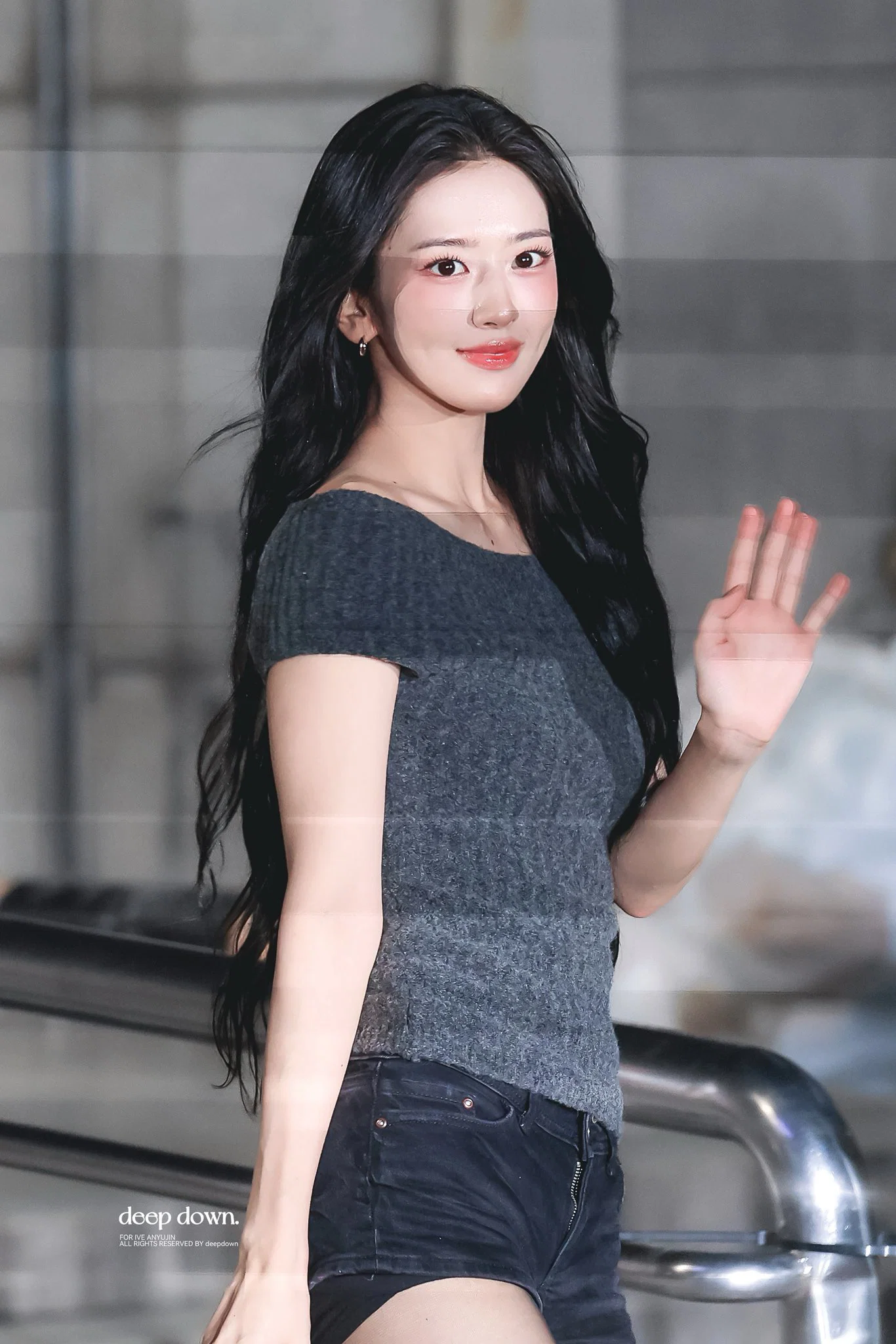 단전에서 올라오는 뮤직뱅크 아이브 안유진 퇴근길 실물 반응 (2)