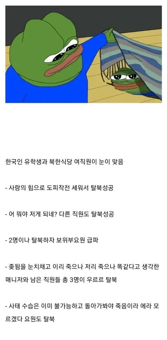 외국 북한식당 탈북 레전드 (2)