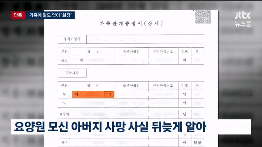 숨진 아버지를 가족 허락없이 화장시킨 요양원 (6)