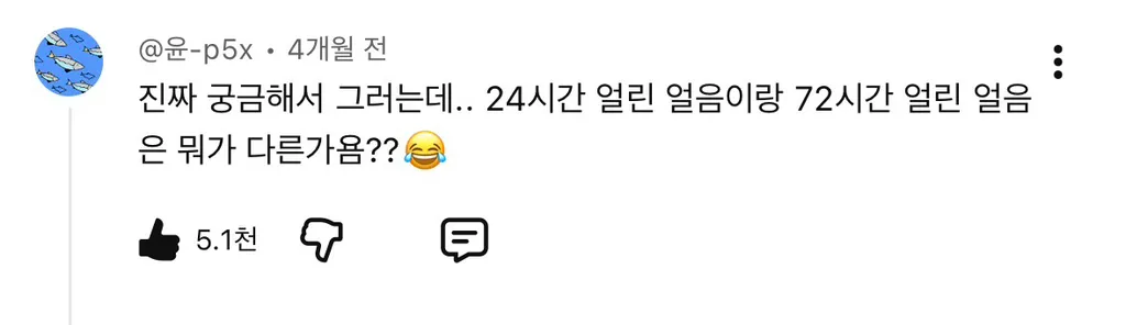 72시간 동안 얼린 얼음을 사용하는 일본 맛집