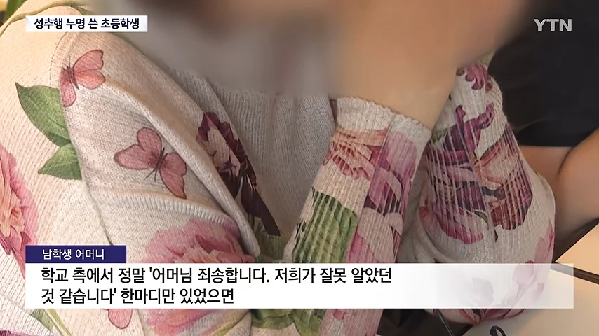 오늘자 미쳐버린 정신나간 보지민국 '성추행범' 누명 쓴 초등학생 근황 (5)