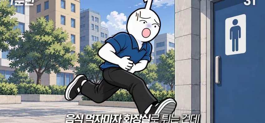 먹자마자 바로 화장실 가는 사람은 뭘까? (18)