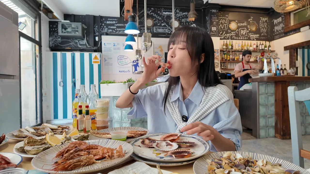 스페인 해산물 5.5kg 배터지게 먹방한 쯔양 ㄷㄷㄷ (13)