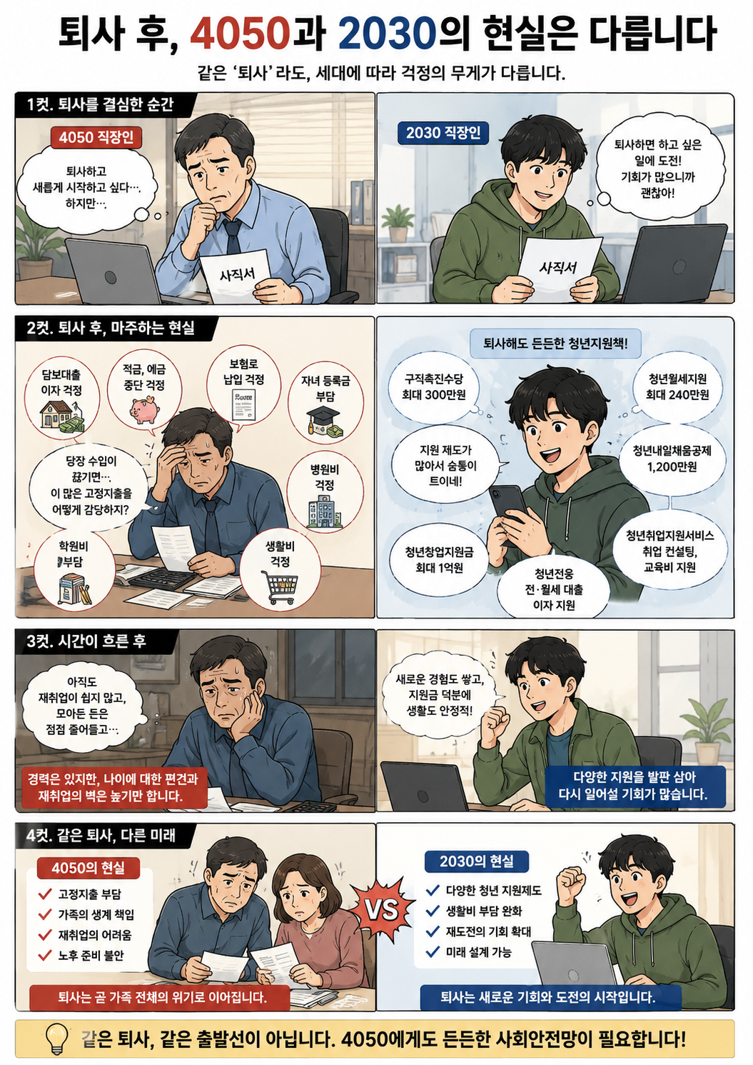 같은 퇴사 다른 느낌