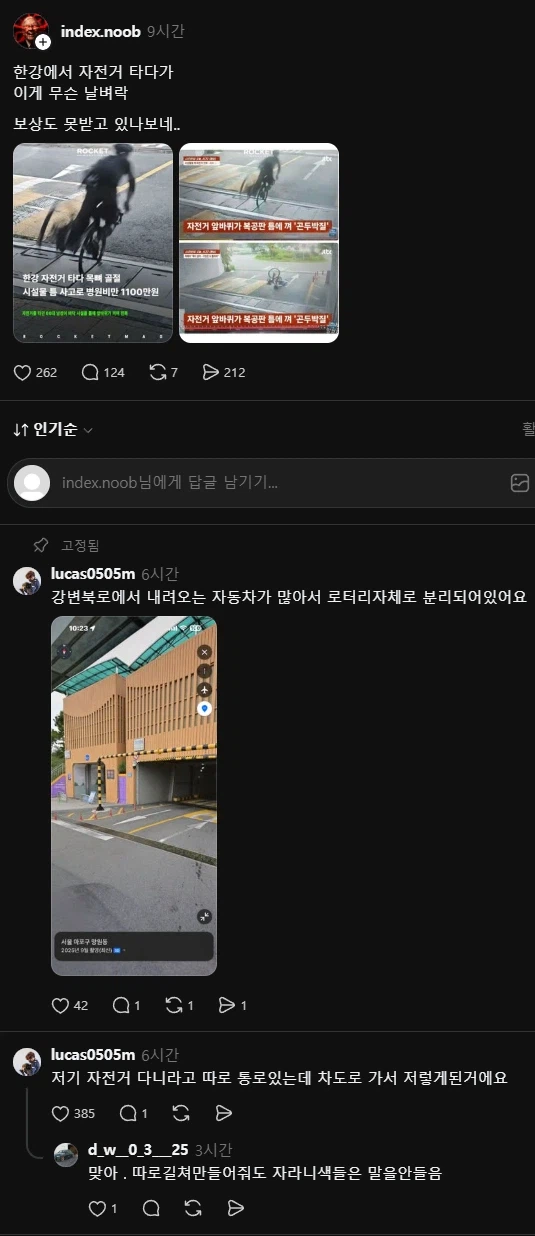 자전거 타다가 사고 당함 (4)