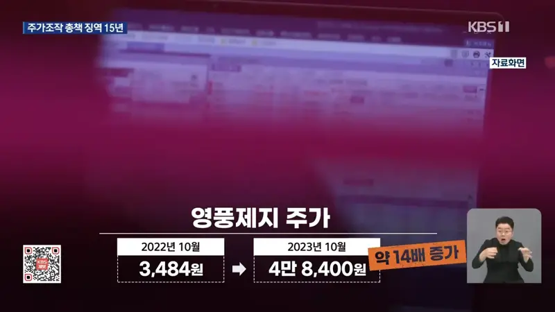 ‘영풍제지 주가조작’ 총책 징역 15년…1,324억 원 추징 (2)