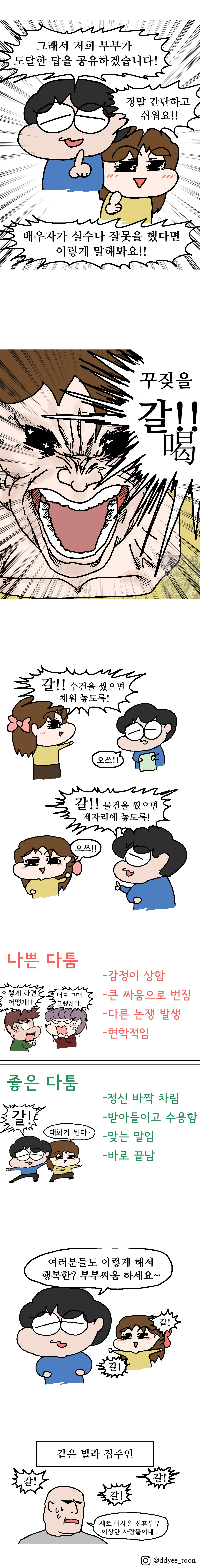 신혼부부가 싸우는.Manhwa (2)