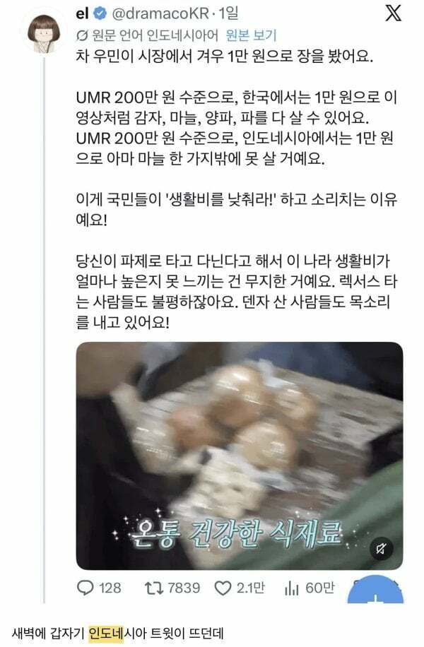 한국 경제에 현타온 인도네시아인들 (3)
