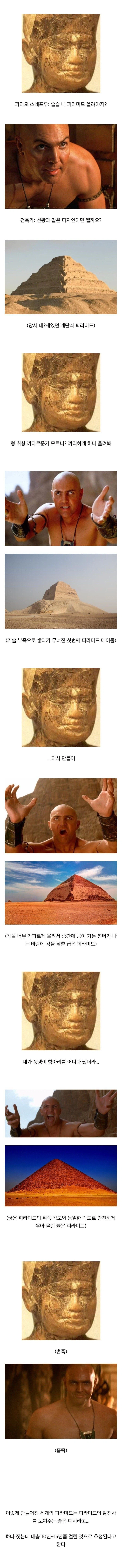 이집트 피라미드의 발전 과정