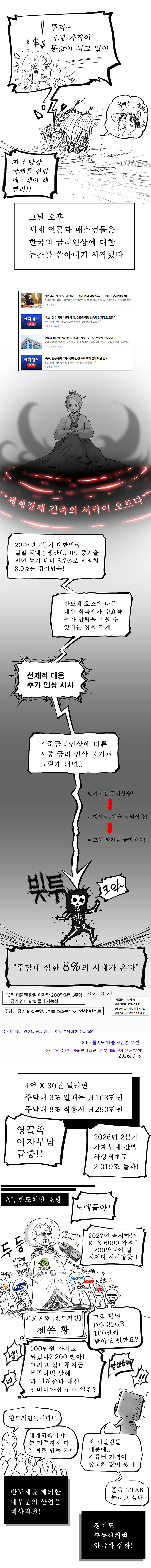 (ㅇㅎ) 한국은행이 2회 연속 금리인상하는. manhwa (6)