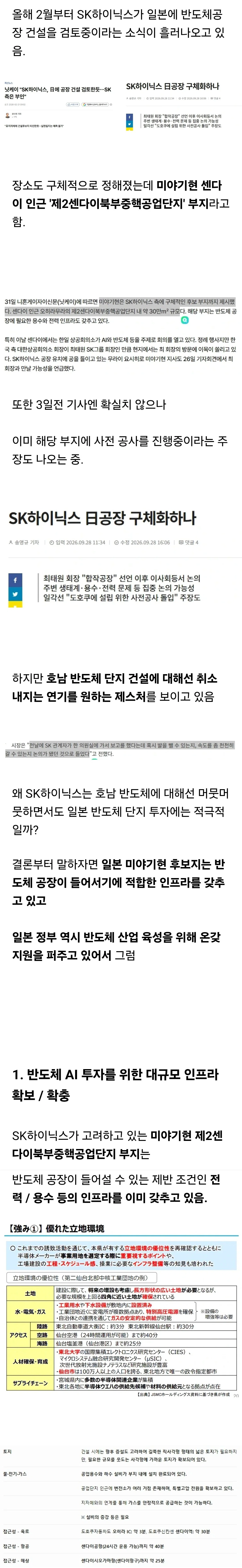 SK하이닉스가 일본에 반도체 공장 건설하려는 이유