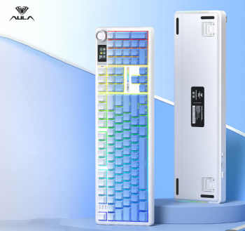 AULA 독거미 F108 PRO 풍령축 유무선 3모드 기계식 키보드