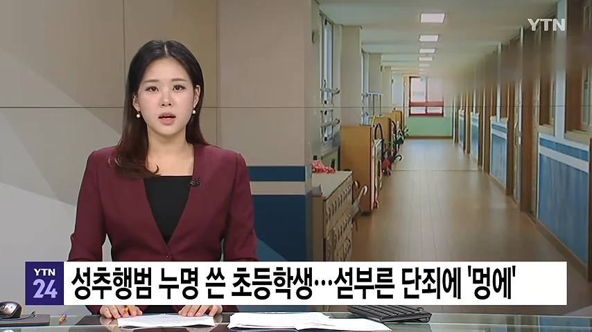 오늘자 미쳐버린 정신나간 보지민국 '성추행범' 누명 쓴 초등학생 근황