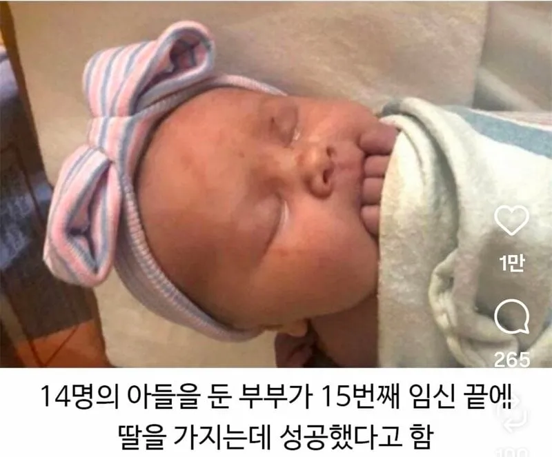 딸을 바랬던 어느 부부의 최후