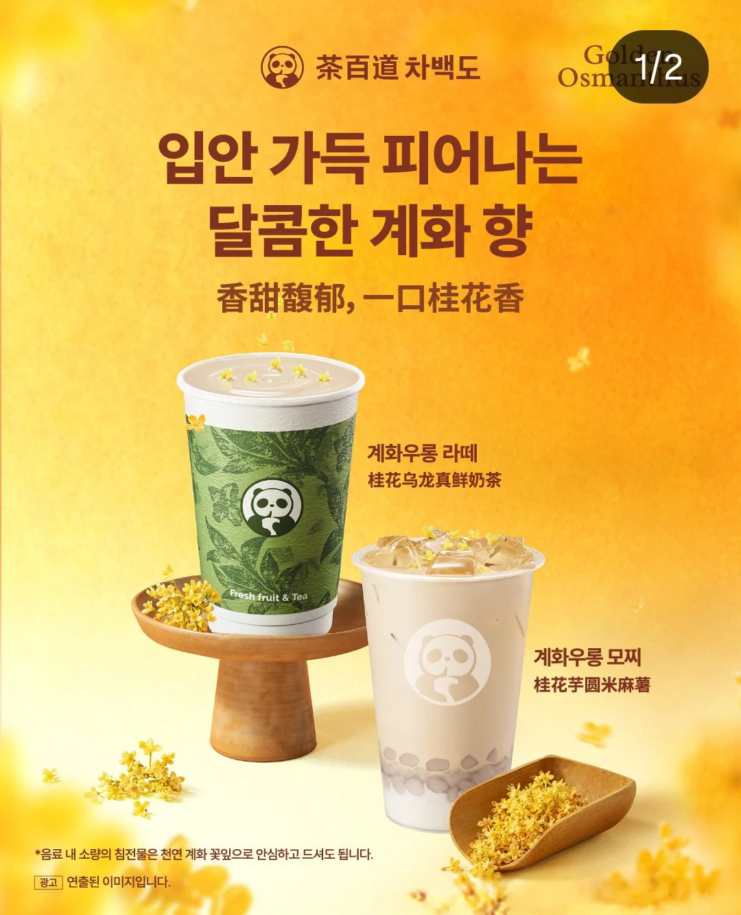 0.2%이하 알코올이 들어가는 신상 밀크티