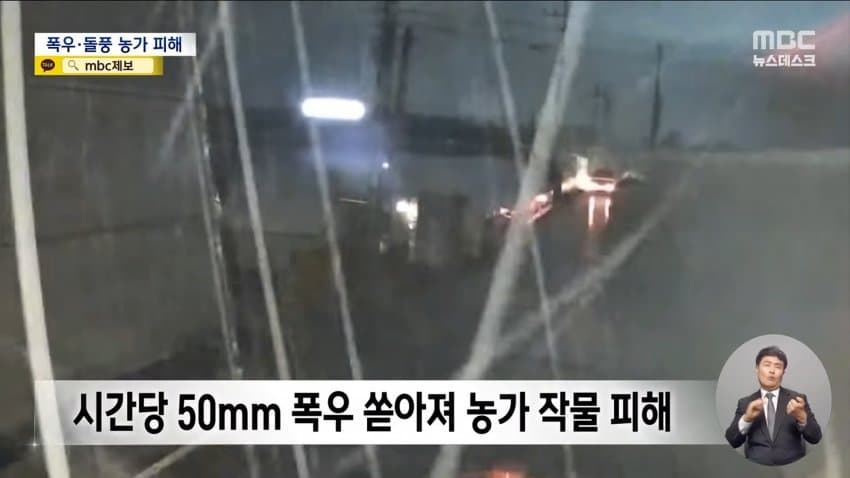 돌풍에 비닐하우스 '폭싹'‥내일 새벽 '집중호우' 2차 피해 우려 (4)