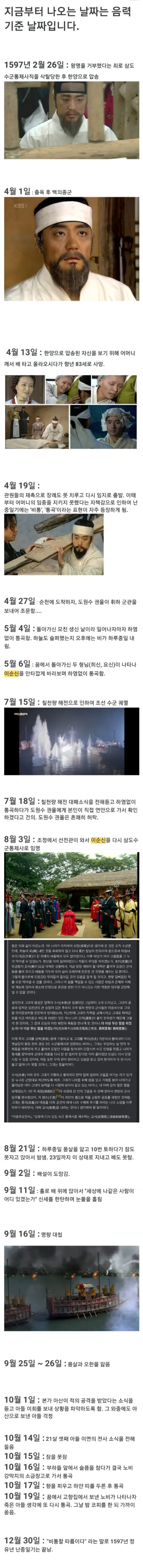 성웅 이순신의 처절했던 마지막 1년