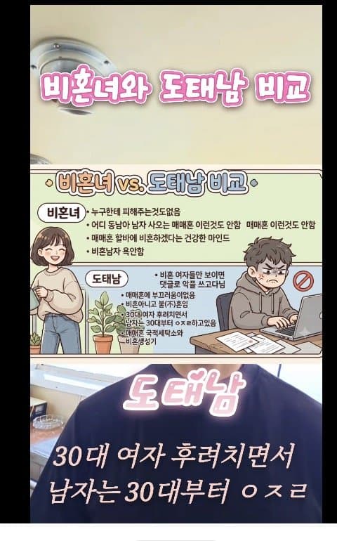 알파메일의.....비혼녀와 도태남 비교......... (12)