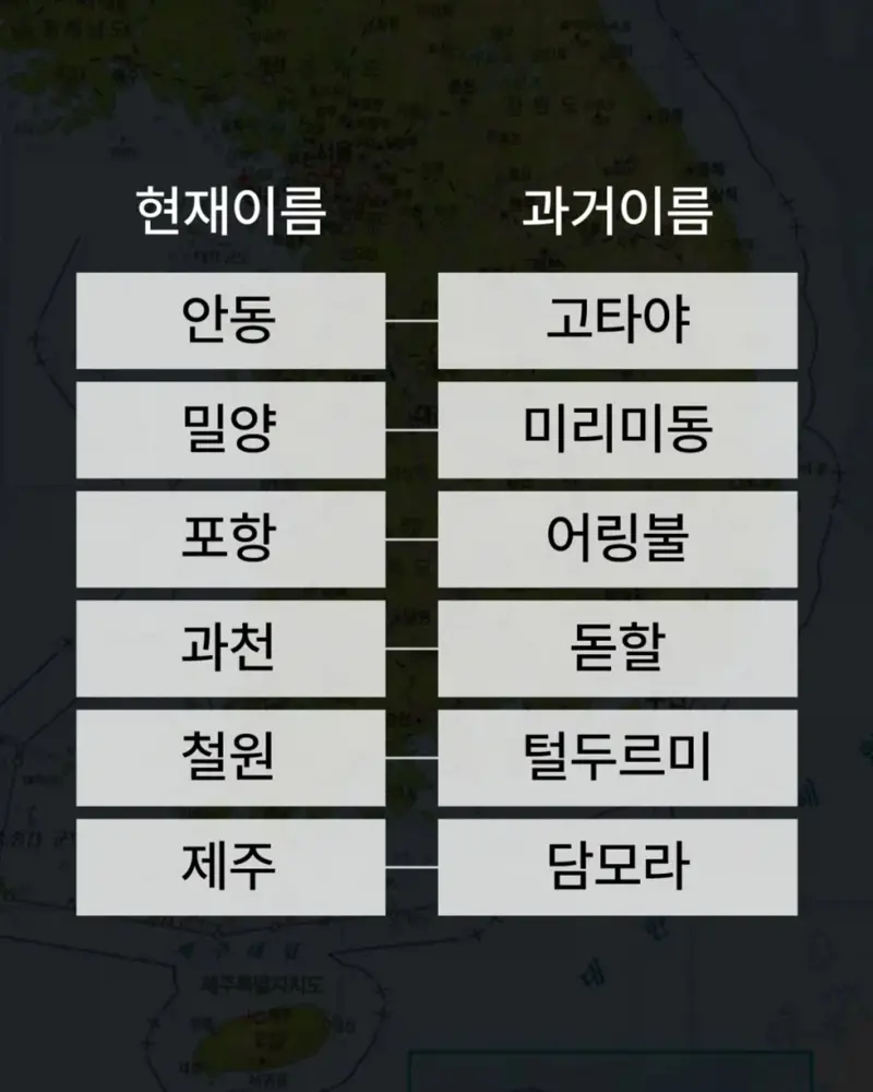삼국시대의 한국 각 지역 이름... (5)