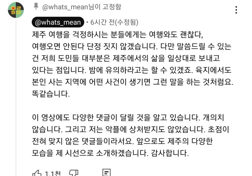 제주도 유튜버의 최근 실종사건 관련 입장문 (34)