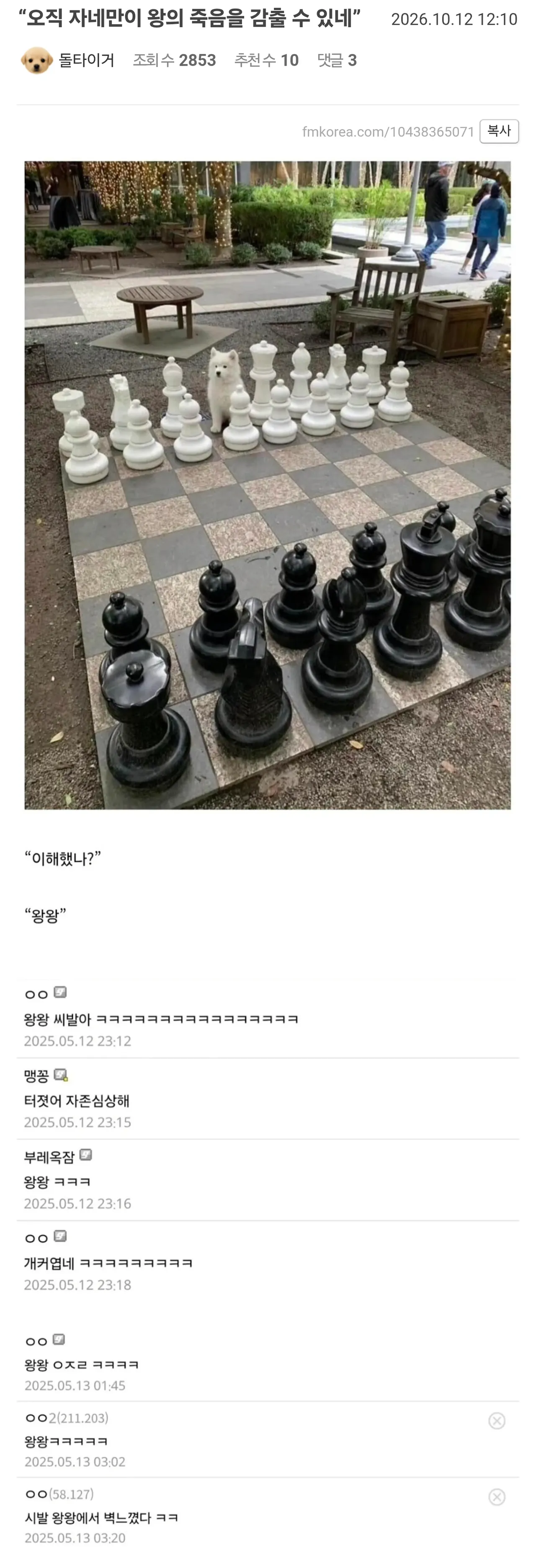 오직 자네만이 왕의 죽음을 감출 수 있네