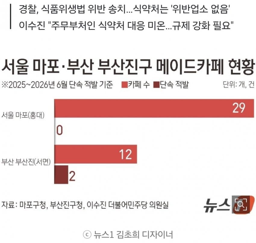 식약처 2차례 적발 못한 불법 메이드카페, 경찰은 적발·송치 (2)