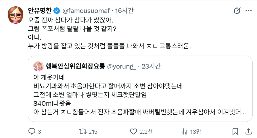 비뇨기과에서 칭찬 들었다는 여성 (2)
