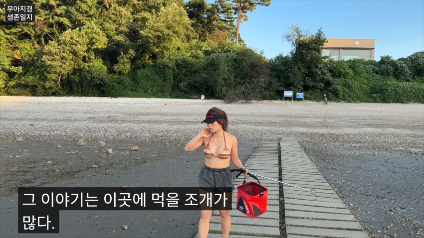 갯벌에서 식자재 해결하는 여자 (9)