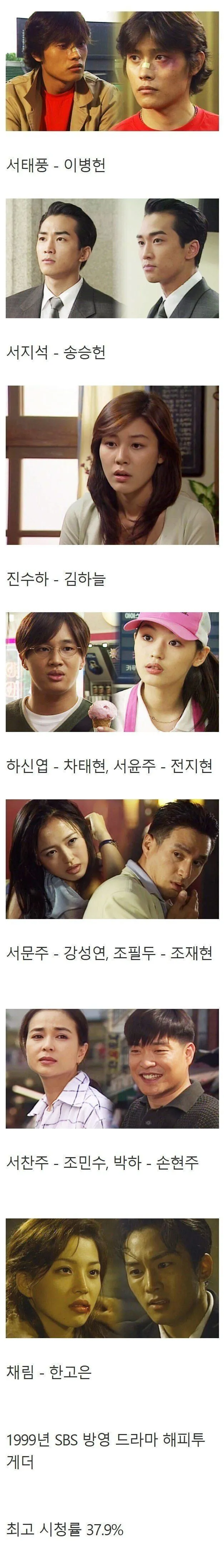 한국 역사상 다시는 나오기 힘든 초호화 드라마 캐스팅.jpg