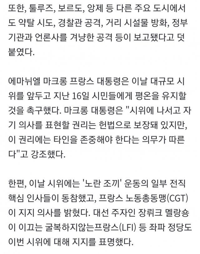 프랑스 시위 심각한듯 (16)