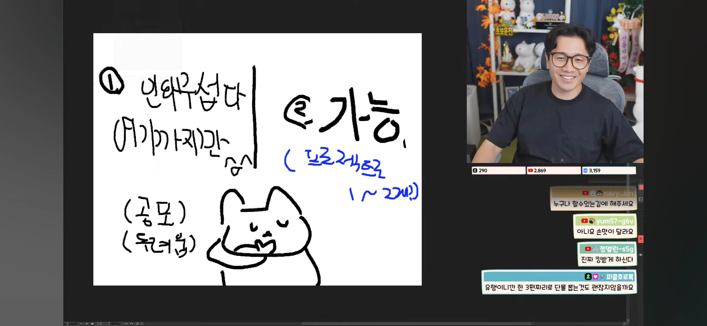 인외에 눈뜬 구독자들 텤마머니 외치게 만든 오늘자 진돌 라이브 (3)