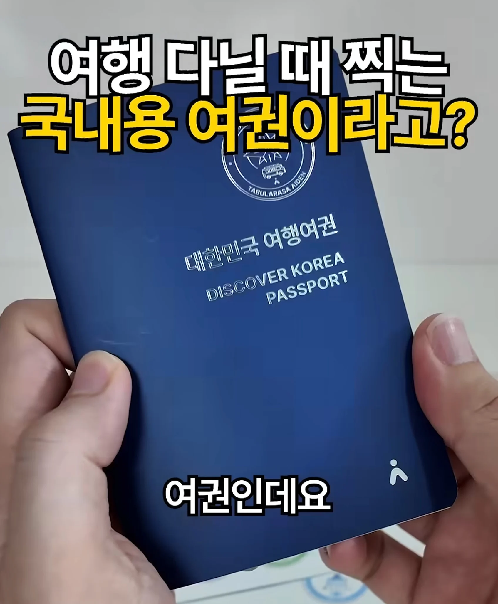 국내용 여권이라고?