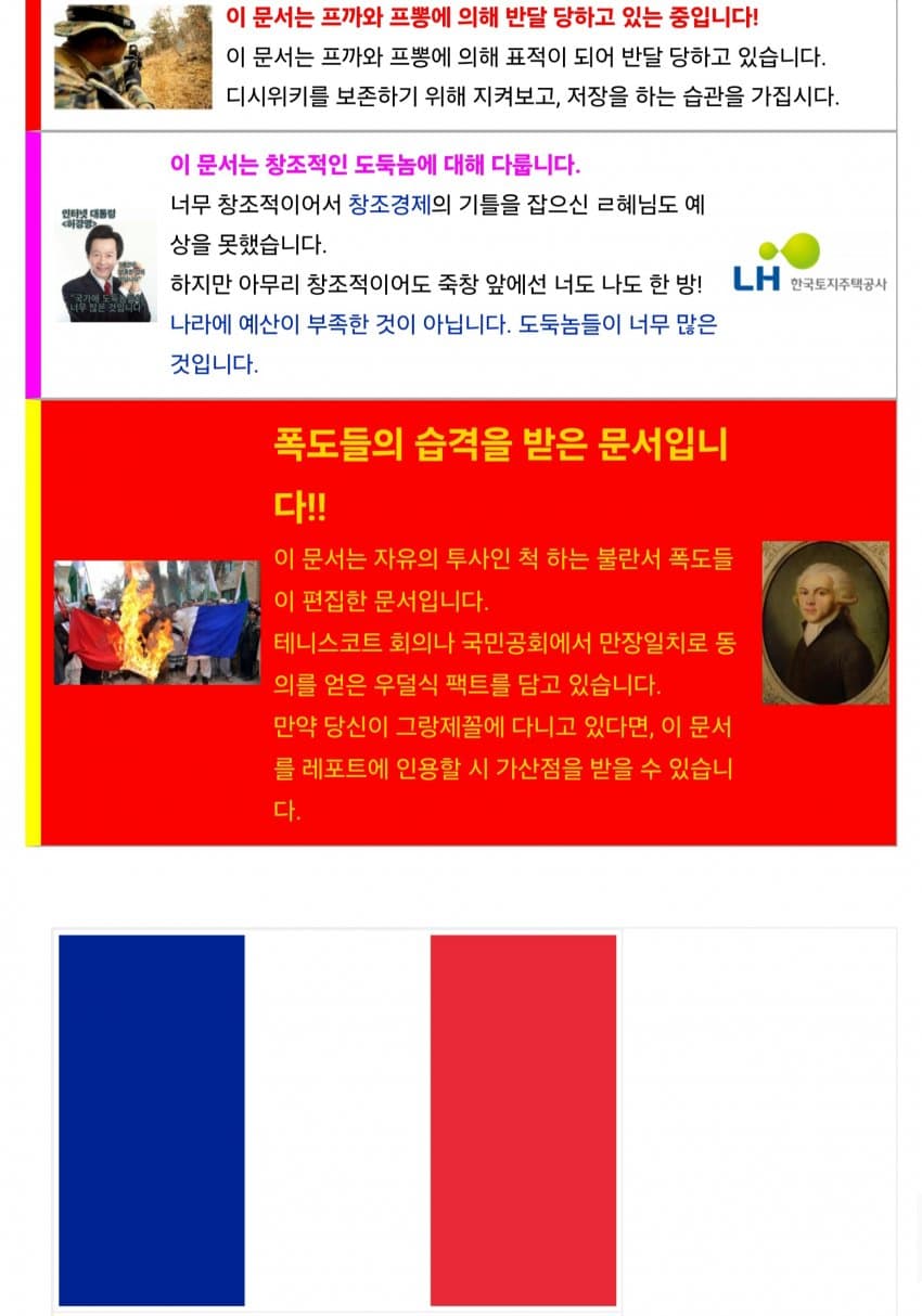 싱글벙글 3년전 작성된 디시위키 프랑스 관련 틀 (6)