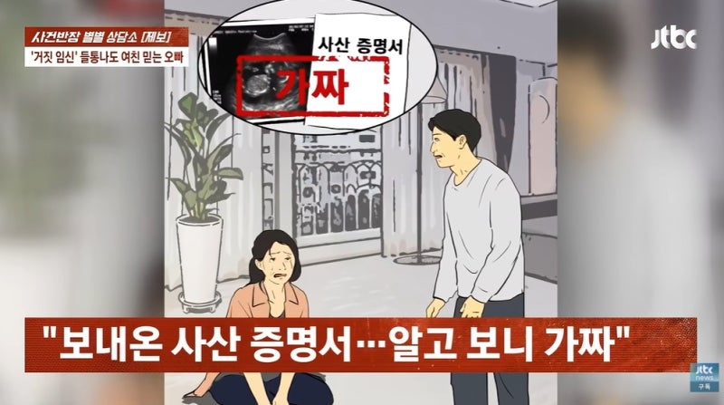 결혼하고 싶어 "임신" 거짓말…초음파·사산 증명서 위조한 40대 여친 (7)