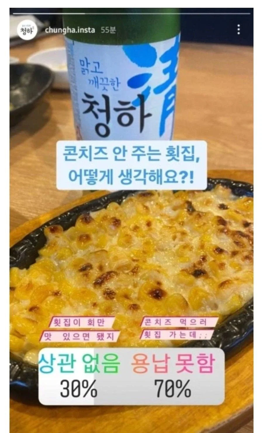 콘치즈 안 주는 횟집, 어떻게 생각해요?!