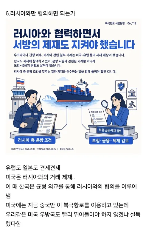 북극항로 개척에 대해 잘 정리 된 짤 (6)