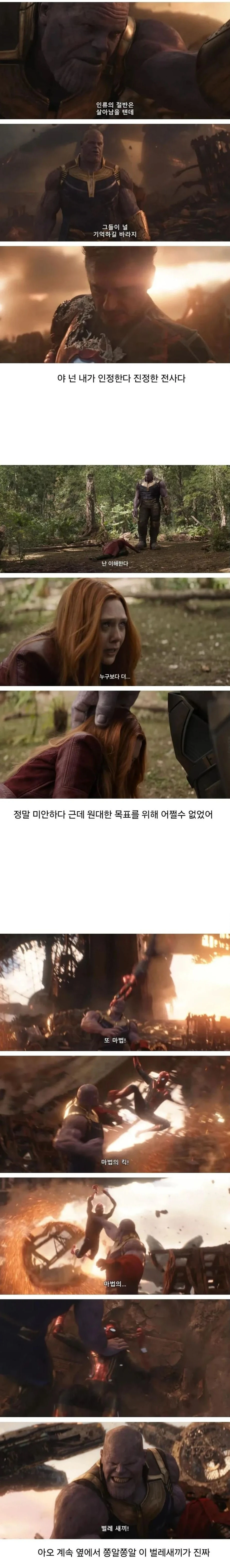 타노스가 히어로에게 화낸 유일한 순간 (2)